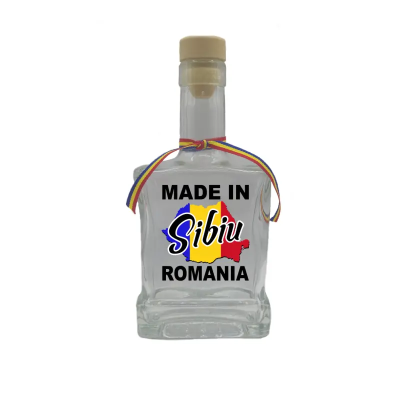Made in sibiu romania, sticla cu mesaj plata, 250 ml, model divgs179 06 07